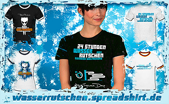 Shirts - Guinness World Records - Wasserutschen Aktionstag 2011